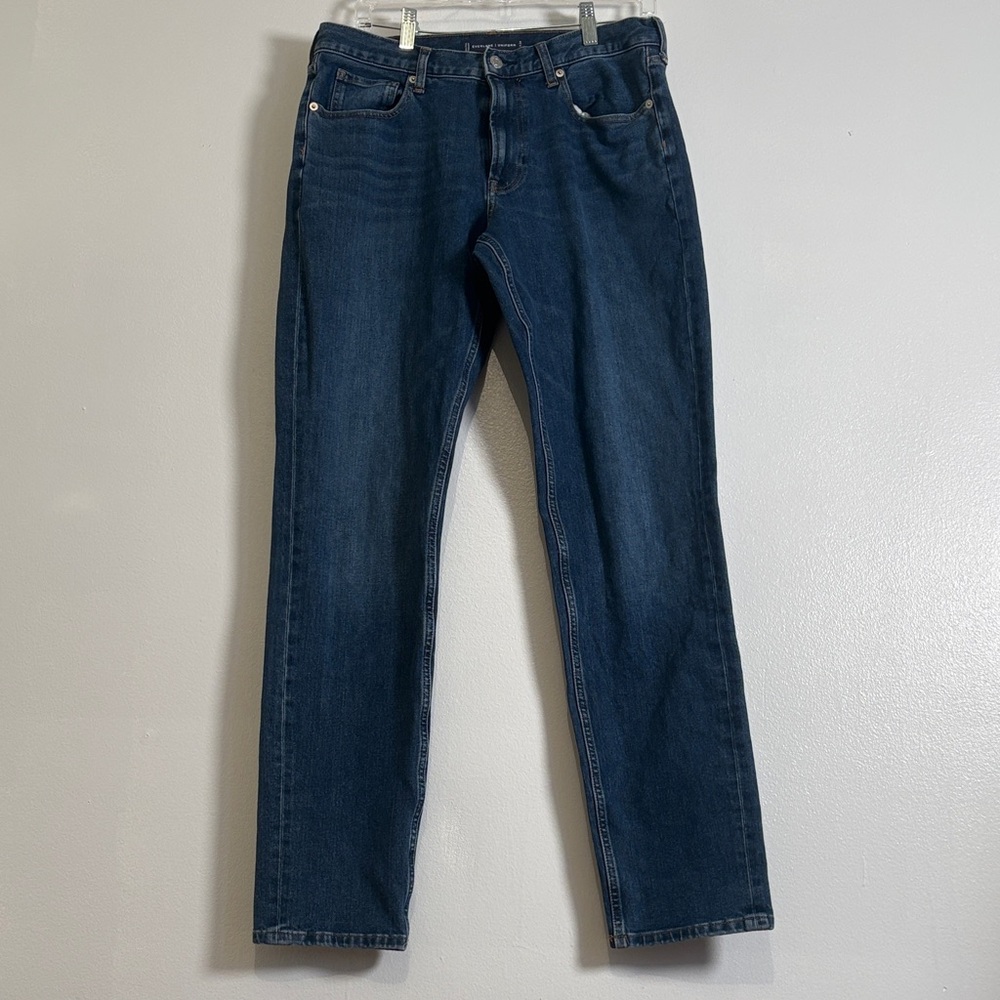 Everlane Athletic Fit Jeans Mens 31x34 Blue Stretch Denim Slim Straight Everlane